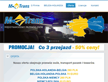 Tablet Screenshot of mtrans-bus.pl